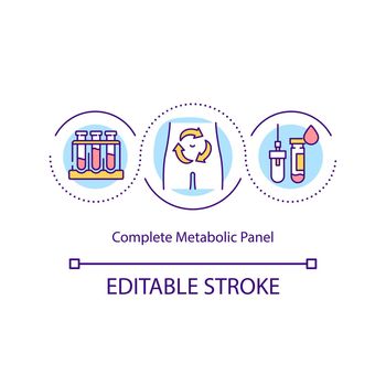 Complete metabolic panel concept icon