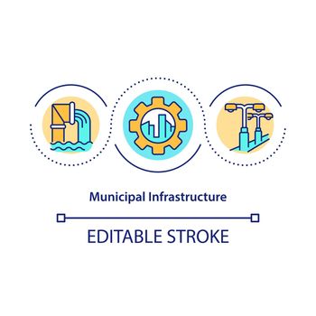 Municipal infrastructure concept icon