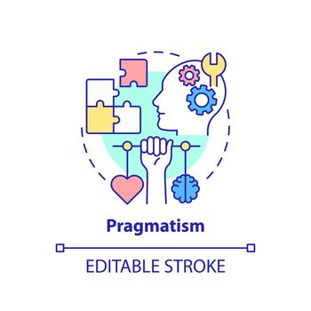 Pragmatism concept icon