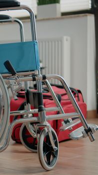 Nobody in nursing home room with transportation support