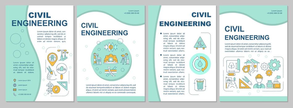 Civil engineering brochure template