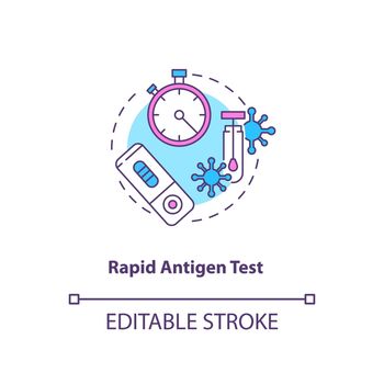 Rapid antigen test concept icon