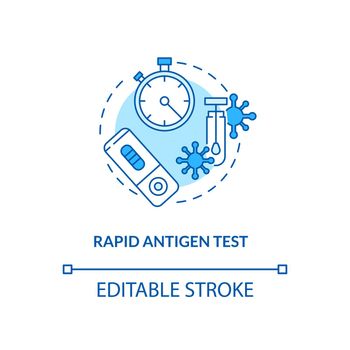 Rapid antigen test concept icon