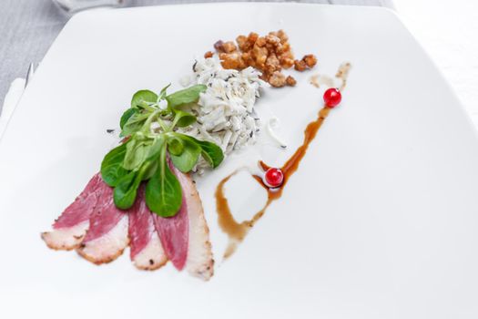 Sugar-cured smoked goose breast
