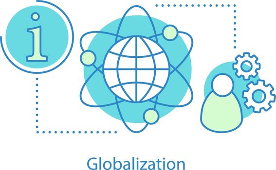 Globalization concept icon
