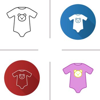 Baby bodysuit icon