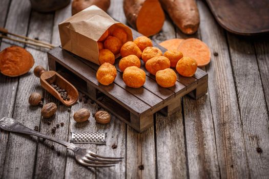 Fried sweet potato balls