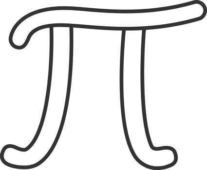 Pi linear icon