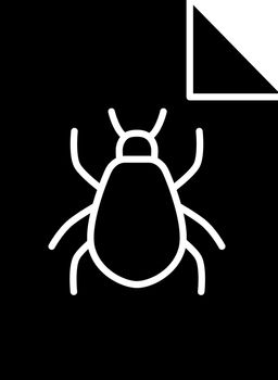 Bug report glyph icon