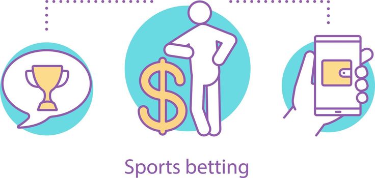 Sports betting concept icon