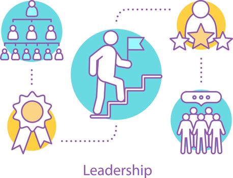 Leadership concept icon