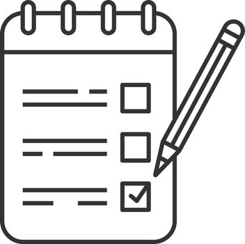 To do list linear icon