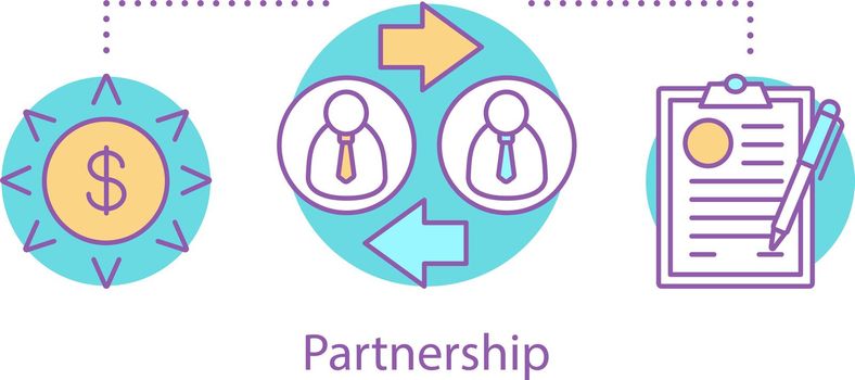 Partnership concept icon