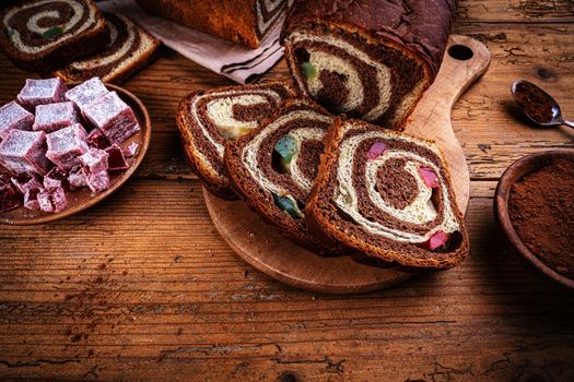 Chocolate swirl bread