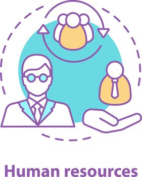 Human resources concept icon