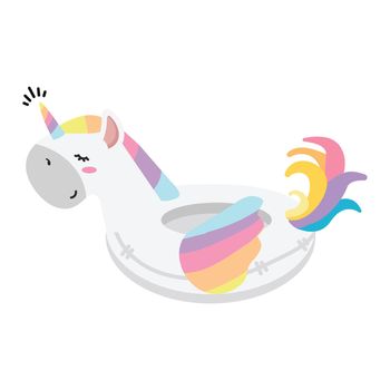 Inflatable rings illustrated unicorn float