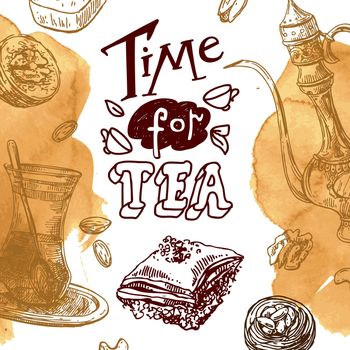 East tea illustration