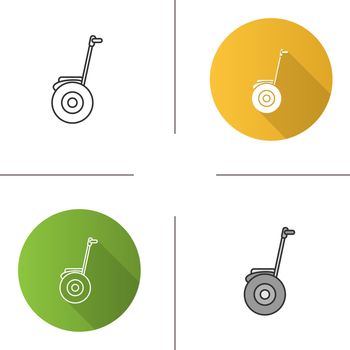 Self balancing scooter icon