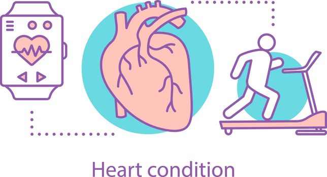 Heart condition concept icon