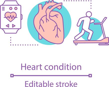 Heart condition concept icon
