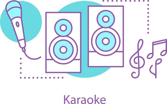 Karaoke concept icon