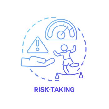 Risk taking concept icon