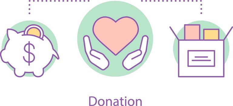 Donation concept icon