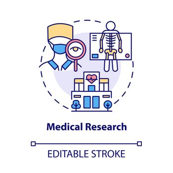 Medical research concept icon