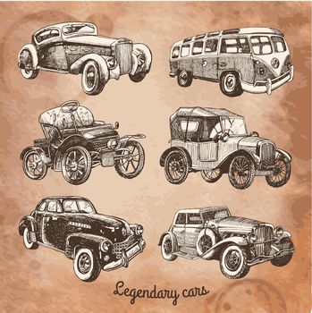 set of retro-cars