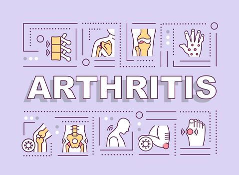 Arthritis word concepts banner