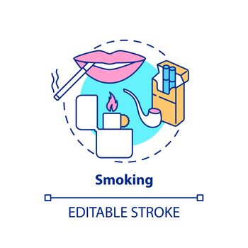 Smoking concept icon