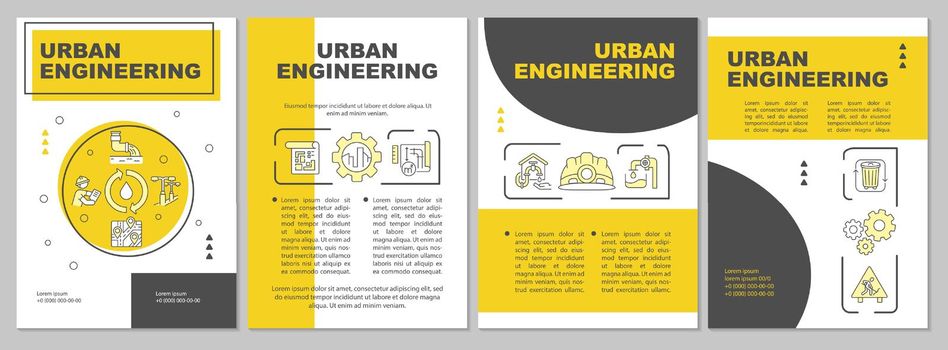 Urban engineering brochure template