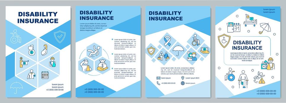 Disability insurance brochure template