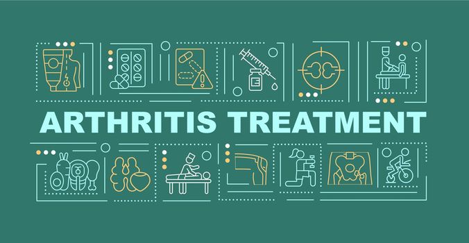 Arthritis healing word concepts banner