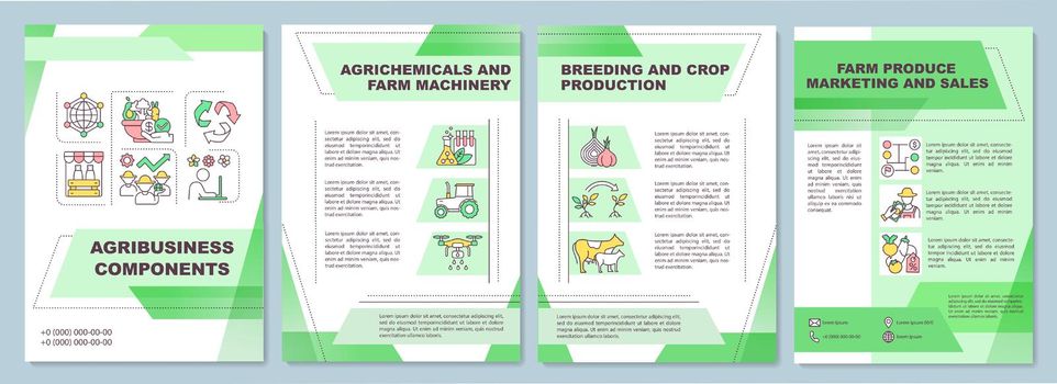 Agribusiness component brochure template