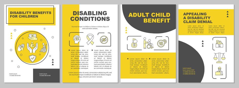 Disabling conditions brochure template