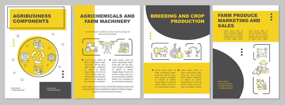 Agribusiness brochure template