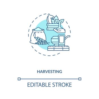 Harvesting concept icon