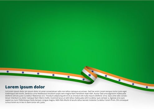 Clear Color Background With India Flag