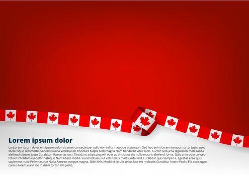 Clear Color Background With Canada Flag