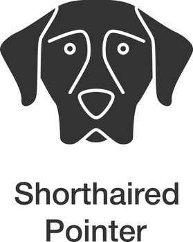 German Shorthaired Pointer glyph icon