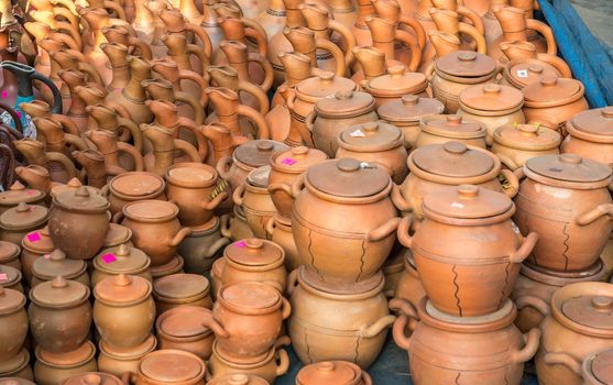 National pottery on bazaar, Georgia