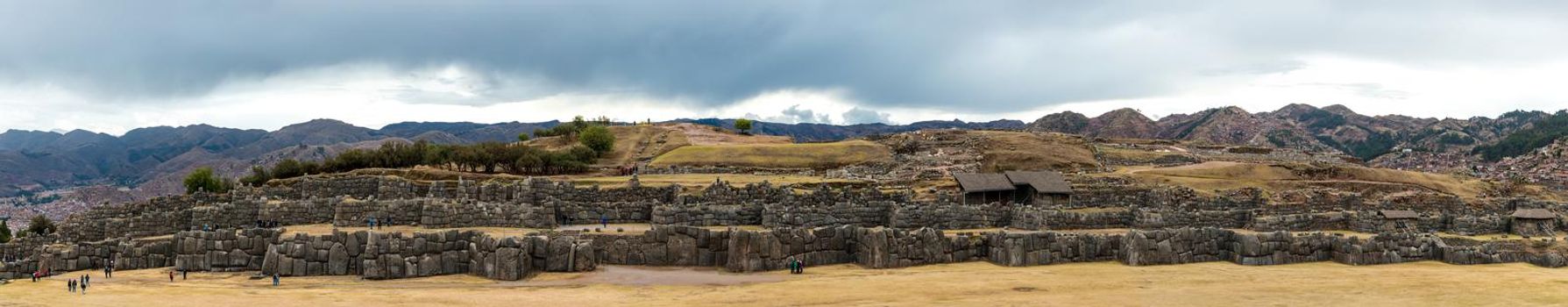 Ruined castle Saksaywaman in Peru