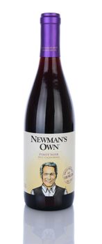 A Bottle of Newmans Own Pinot Noir