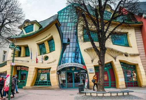 The Crooked House on the Sopot