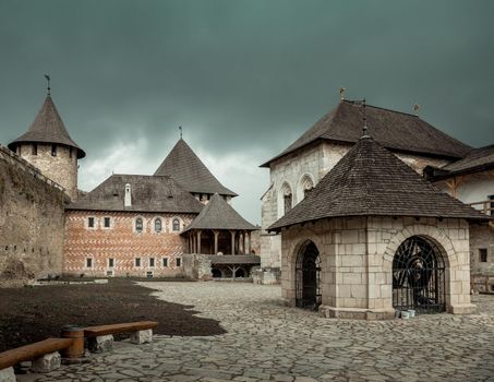 inside yard of Khotyn Fortress