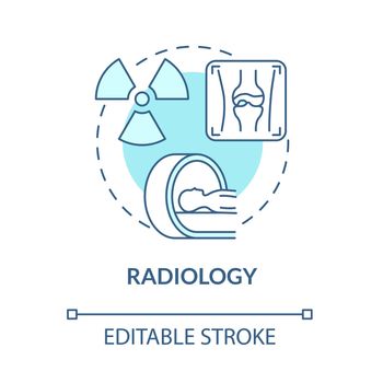 Radiology blue concept icon