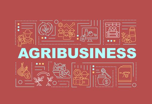 Agriculture business word concepts banner