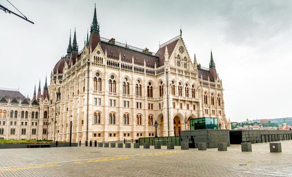 The National Hungarian Parliament building entrance