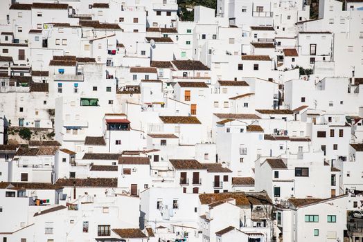 white houses in Spanish village